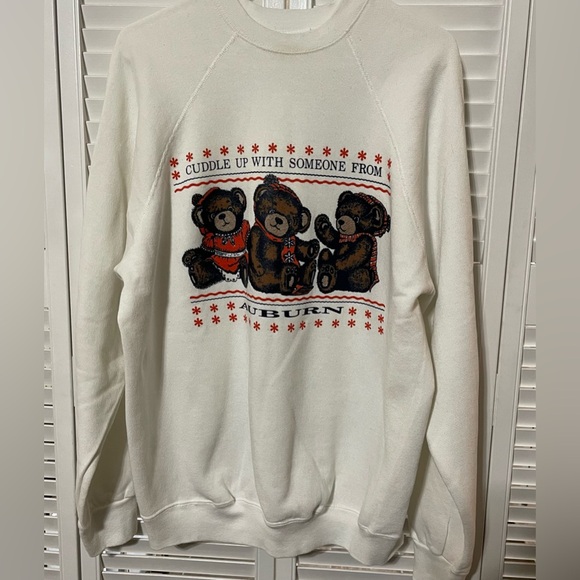 WOLF Tops - Vintage Auburn teddy sweatshirt. XL